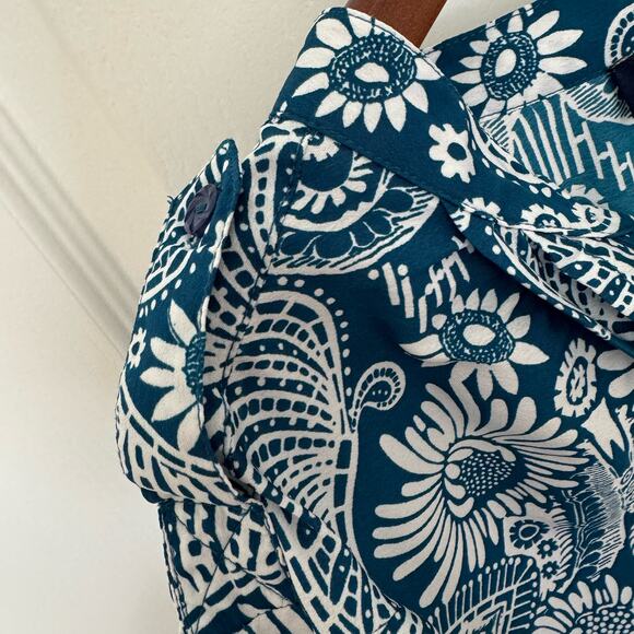 ❤️Denim 24/7 Tunic Blouse 3/4 tab Sleeves Button Down Women’s 22W Boho - Picture 6 of 10